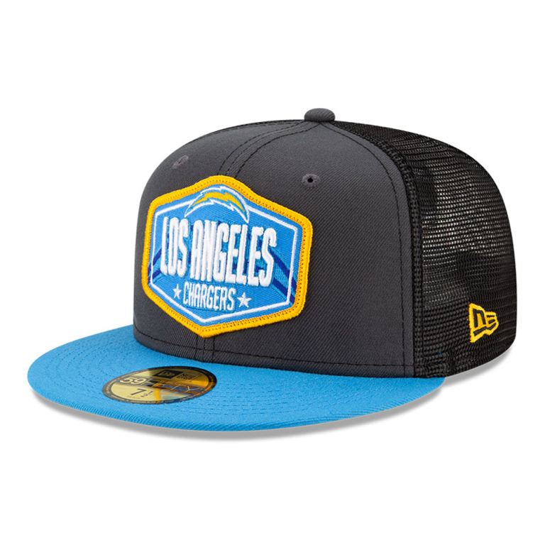 Gorras New Era 59fifty Grises - LA Chargers NFL Draft 53174XGJB